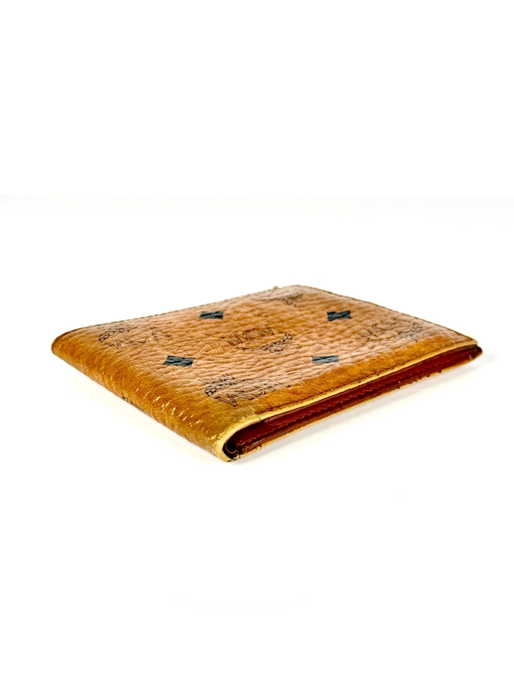 MCM Visetos Cognac Bifold Wallet | Men’s Leather Wallet | Vintage - Picture 6 of 13